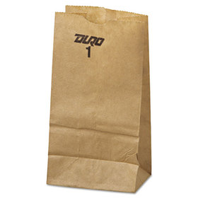 General BAGGK1500 Grocery Paper Bags, 30 lb Capacity, #1, 3.5" x 2.38" x 6.88", Kraft, 500 Bags