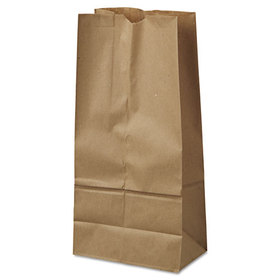 General BAGGK16500 Grocery Paper Bags, 40 lb Capacity, #16, 7.75" x 4.81" x 16", Kraft, 500 Bags