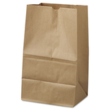 General BAGGK20S500 #20 Squat Paper Grocery Bag, 40lb Kraft, Std 8 1/4 X 5 15/16 X 13 3/8, 500 Bags