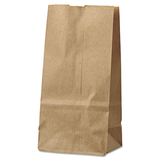 General BAGGK2500 #2 Paper Grocery Bag, 30lb Kraft, Standard 4 5/16 X 2 7/16 X 7 7/8, 500 Bags