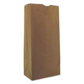 General BAGGK25500 Grocery Paper Bags, 40 lb Capacity, #25, 8.25" x 5.25" x 18", Kraft, 500 Bags