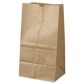General BAGGK25S500 Grocery Paper Bags, 40 lb Capacity, #25 Squat, 8.25" x 6.13" x 15.88", Kraft, 500 Bags