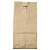 General BAGGK4500 #4 Paper Grocery Bag, 30lb Kraft, Standard 5 X 3 1/3 X 9 3/4, 500 Bags