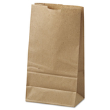 General BAGGK6500 #6 Paper Grocery Bag, 35lb Kraft, Standard 6 X 3 5/8 X 11 1/16, 500 Bags