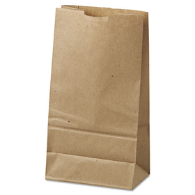 General BAGGK6500 Grocery Paper Bags, 35 lb Capacity, #6, 6" x 3.63" x 11.06", Kraft, 500 Bags