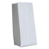 General BAGGW16500 #16 Paper Grocery Bag, 40lb White, Standard 7 3/4 X 4 13/16 X 16, 500 Bags
