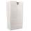 Duro Bag BAGGW20500 #20 Paper Grocery Bag, 40lb White, Standard 8 1/4 X 5 5/16 X 16 1/8, 500 Bags, Price/BD