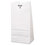 General BAGGW4500 Grocery Paper Bags, 30 lb Capacity, #4, 5" x 3.33" x 9.75", White, 500 Bags, Price/BD