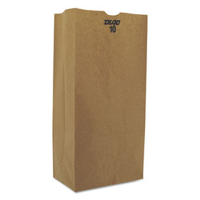 General BAGGX10500 Grocery Paper Bags, 57 lb Capacity, #10, 6.31" x 4.19" x 13.38", Kraft, 500 Bags