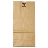 General BAGGX16 #16 Paper Grocery Bag, 57lb Kraft, Extra-Heavy-Duty 7 3/4 X4 13/16 X16, 500 Bags