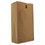 Duro Bag BAGGX2060 #20 Paper Grocery, 57lb Kraft, Extra Heavy-Duty 8 1/4x5 5/16 X16 1/8, 500 Bags, Price/BD