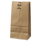 General BAGGX4500 #4 Paper Grocery Bag, 50lb Kraft, Extra-Heavy-Duty 5 X 3 1/3 X 9 3/4, 500 Bags