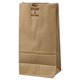 General BAGGX6500 #6 Paper Grocery Bag, 50lb Kraft, Extra-Heavy-Duty 6 X 3 5/8 X 11 1/16, 500 Bags