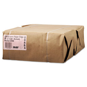 General BAGGX8500 Grocery Paper Bags, 57 lb Capacity, #8, 6.13" x 4.17" x 12.44", Kraft, 500 Bags