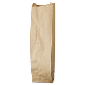 General BAGLQQUART500 Liquor-Takeout Quart-Sized Paper Bags, 35 lb Capacity, 4.25" x 2.5" x 16", Kraft, 500 Bags