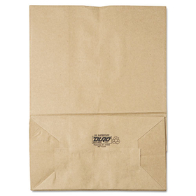 General BAGSK1675 Grocery Paper Bags, 75 lb Capacity, 1/6 BBL, 12" x 7" x 17", Kraft, 400 Bags