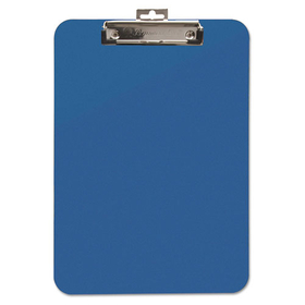 Baumgartens BAU61623 Unbreakable Recycled Clipboard, 0.25" Clip Capacity, Holds 8.5 x 11 Sheets, Blue