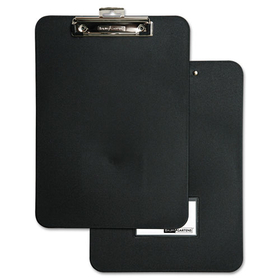 Baumgartens BAU61624 Unbreakable Recycled Clipboard, 0.5" Clip Capacity, Holds 8.5 x 11 Sheets, Black