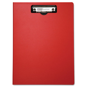 Baumgartens BAU61632 Portfolio Clipboard With Low-Profile Clip, 1/2" Capacity, 8 1/2 X 11, Red