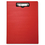 Baumgartens BAU61632 Portfolio Clipboard with Low-Profile Clip, Portrait Orientation, 0.5" Clip Capacity, Holds 8.5 x 11 Sheets, Red, Price/EA