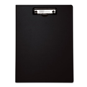Baumgartens BAU61634 Portfolio Clipboard With Low-Profile Clip, 1/2" Capacity, 8 1/2 X 11, Black