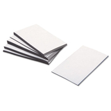 Baumgartens BAU66200 Business Card Magnets, 3 1/2 X 2, White, Adhesive Coated, 25/pack
