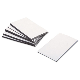 Baumgartens BAU66200 Business Card Magnets, 2 x 3.5, White, Adhesive Coated, 25/Pack