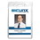 SICURIX BAU67820 Badge Holder, Vertical, 2.75 x 4.13, Clear, 12/Pack, Price/PK
