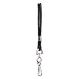 SICURIX BAU68909 Rope Lanyard with Hook, 36", Nylon, Black