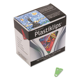Baumgartens BAULP0200 Plastiklips Paper Clips, Small, Smooth, Assorted Colors, 1,000/Box