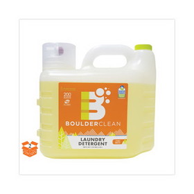 Boulder Clean BCL003038CT Liquid Laundry Detergent, Citrus Breeze, 200 oz Bottle, 2/Carton
