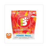 Boulder Clean BCL003663CT Dishwasher Detergent Power Packs, Citrus Zest, 48 Tab Pouch, 6/Carton