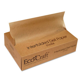 Bagcraft BGC016008 EcoCraft Interfolded Soy Wax Deli Sheets, 8 x 10 3/4, 500/Box, 12 Boxes/Carton