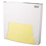 Bagcraft Papercon BGC057412 Grease-Resistant Paper Wraps and Liners, 12 x 12, Yellow, 1,000/Box, 5 Boxes/Carton