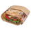 Bagcraft BGC300094 Dubl View Sandwich Bags, 2.35 mil, 9.5" x 2.75", Natural Brown, 500/Carton, Price/CT