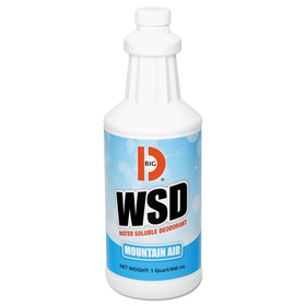 Big D Industries BGD358 Water-Soluble Deodorant, Mountain Air, 32 oz Bottle, 12/Carton