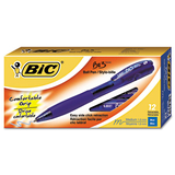 Bic BICBU311BE Bu3 Retractable Ballpoint Pen, Bold, 1.0mm, Blue, Dozen