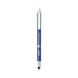 BIC BICCSSA11BE PrevaGuard Ballpoint/Stylus Pen, Retractable, Medium 1 mm, Blue Ink/Blue Barrel, Dozen