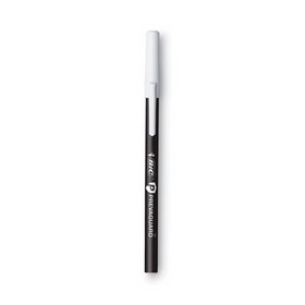 BIC BICGSAM11BK PrevaGuard Ballpoint Pen, Stick, Medium 1 mm, Black Ink/Black Barrel, Dozen