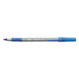 Bic BICGSFG11BE Round Stic Grip Xtra Comfort Ballpoint Pen, Blue Ink, .8mm, Fine, Dozen