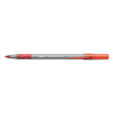 Bic BICGSMG11RD Round Stic Grip Xtra Comfort Ballpoint Pen, Red Ink, 1.2mm, Medium, Dozen