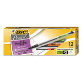 Bic BICMP11 Xtra Smooth Mechanical Pencils with Tube of Lead, 0.7 mm, HB (#2), Black Lead, Clear Barrel, Dozen