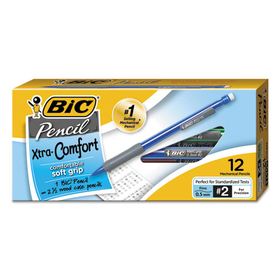 BIC CORPORATION BICMPFG11 Xtra-Comfort Mechanical Pencil, .5mm, Assorted, Dozen