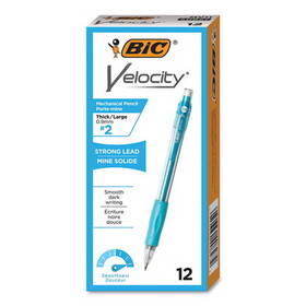 BIC CORPORATION BICMV11BK Velocity Original Mechanical Pencil, .9mm, Turquoise