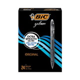 Bic BICRLC241BK Gel-Ocity Retractable Gel Pen, Black Ink, Medium, .7mm, 24/pack