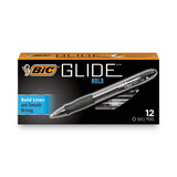 Bic BICVLGB11BK Velocity Retractable Ballpoint Pen, Black Ink, 1.6mm, Bold, Dozen