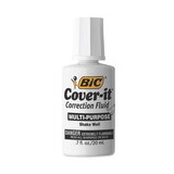 Bic BICWOC12WE Cover-It Correction Fluid, 20 Ml Bottle, White