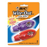 Bic BICWOMTP21 Wite-Out Mini Twist Correction Tape, Non-Refillable, 1/5