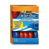 Bic BICWOTAP10 Wite-Out Ez Correct Correction Tape, Non-Refillable, 1/6