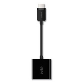 Belkin BLKAV10170BT HDMI to VGA Adapter with Micro-USB Power, 9.8", Black